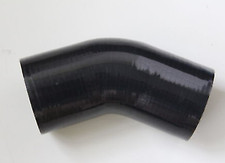 Universal Silicone Hose Pipe 45° Degree 2" Inch Reducer Black 51mm Coupler