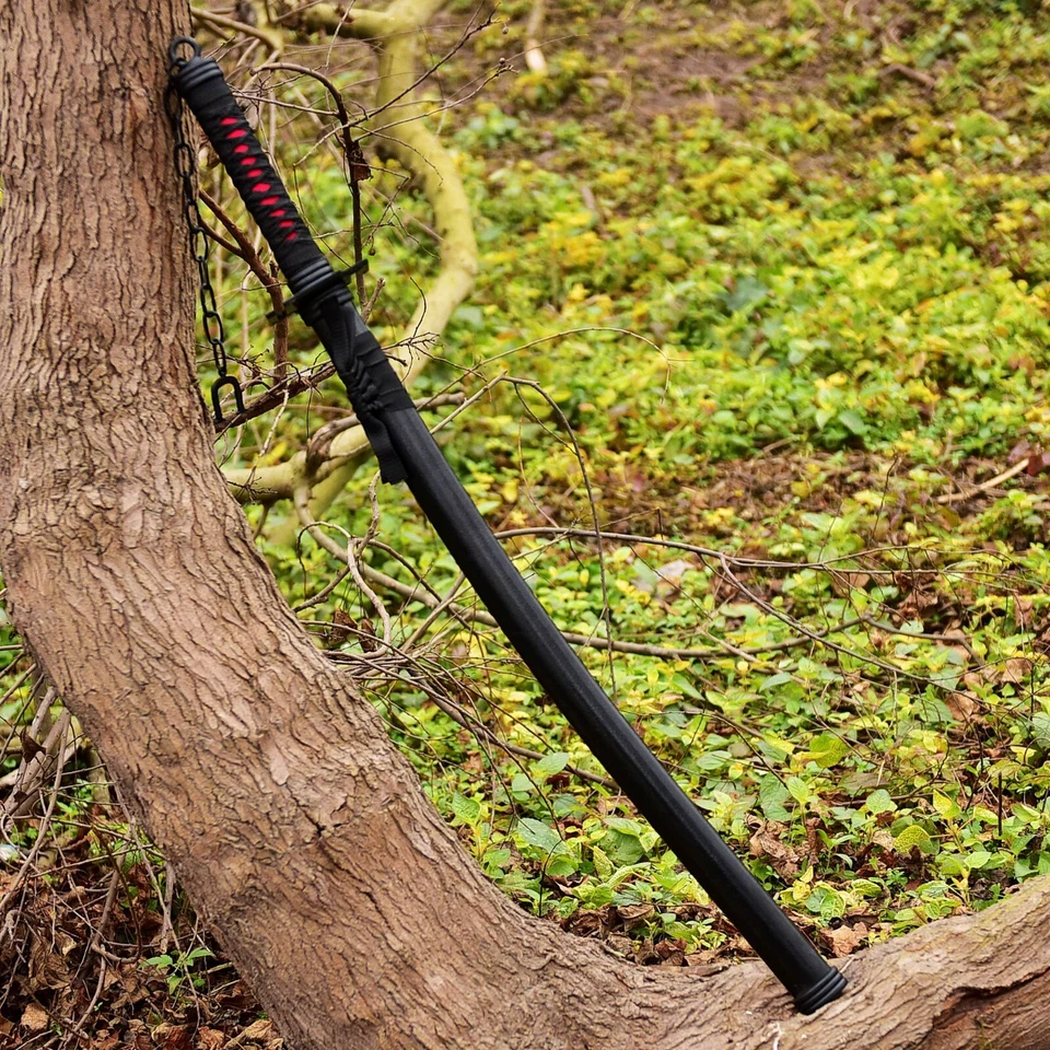 Espada de anime Black Blade, espada samurai japonesa, katana de anime hecha a mano real Foto 2 de 4