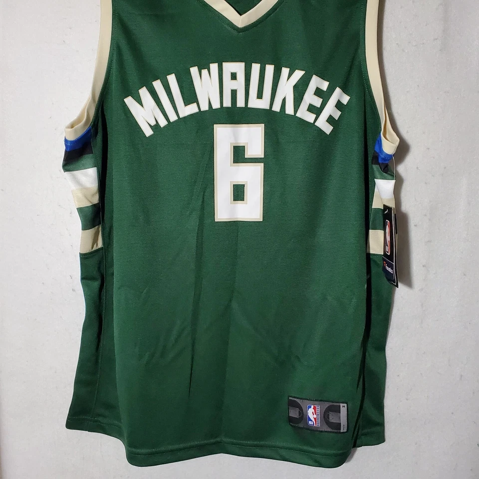 Eric Bledsoe Milwaukee Bucks Jersey Men Medium Green NBA Basketball Fanatics NWT - Image 4 of 4