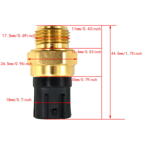 Radiator Fan Thermo Switch Temperature Sensor For Suzuki GSXR600/750 1997-2005 - Picture 4 of 8