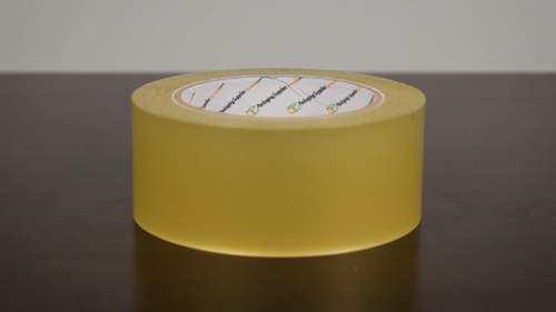 Cinta de embalaje híbrida transparente amarilla de 2,83 pulgadas x 110 yardas 2 mil 24 rollos - Vídeo 1 de 1