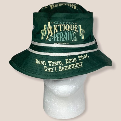 Bucket Hat Genuine Antique Person Green 