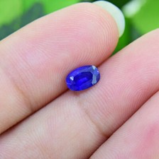 Natural Ceylon Blue Sapphire 0.87ct Certified Oval 01386 