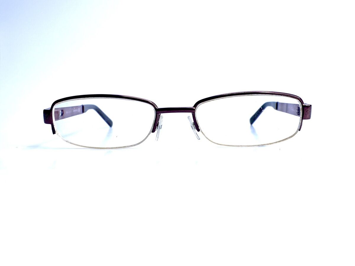 Gucci Purple Metal Half Rim Rectangular Glasses Italy GG2710 Gucci Purple Metal Half Rim Rectangular Glasses Italy GG2710