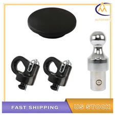 60639 Puck System 2-5/16" Safety Chain Anchor Kit & Gooseneck Ball 38000 lbs