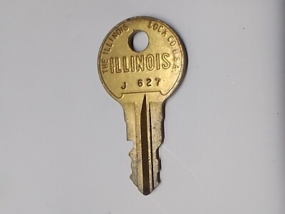 ILLINOIS Lock Key # J627 J 627 Slot Machine Jukebox Wallbox Arcade Coin-op