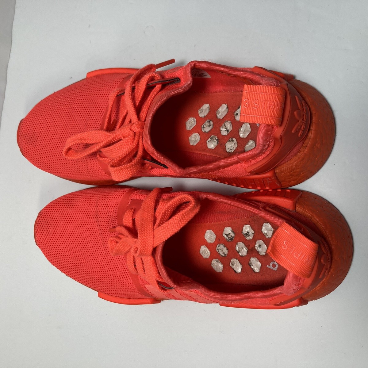 Rare 2016 Adidas NMD_R1 Solar Red‎ running shoes Size 10 New Adidas NMD R1 2016 Wool Dark Gray Solar Red | Mercari main image 2