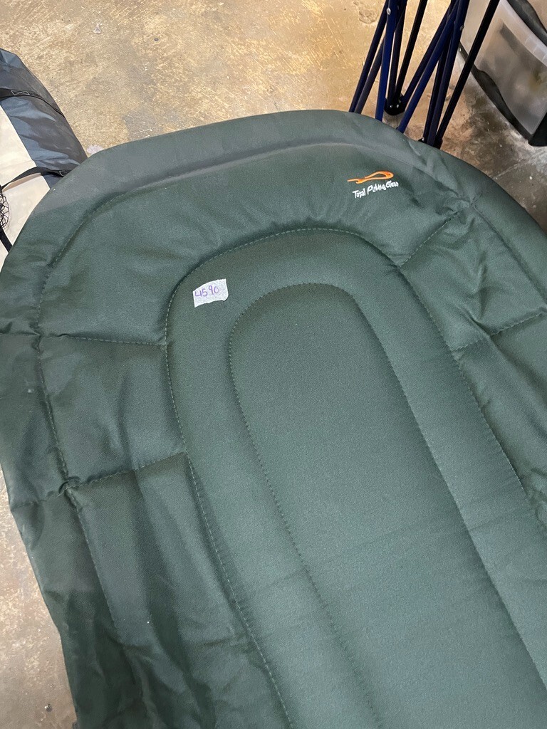 Total Fishing Gear Bed Chair Fishing Camping 3 Leg Foldup Bedchair