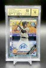2019 Bowman Chrome 1st Marco Luciano Speckle Refractor Auto /299 BGS 10 Pristine