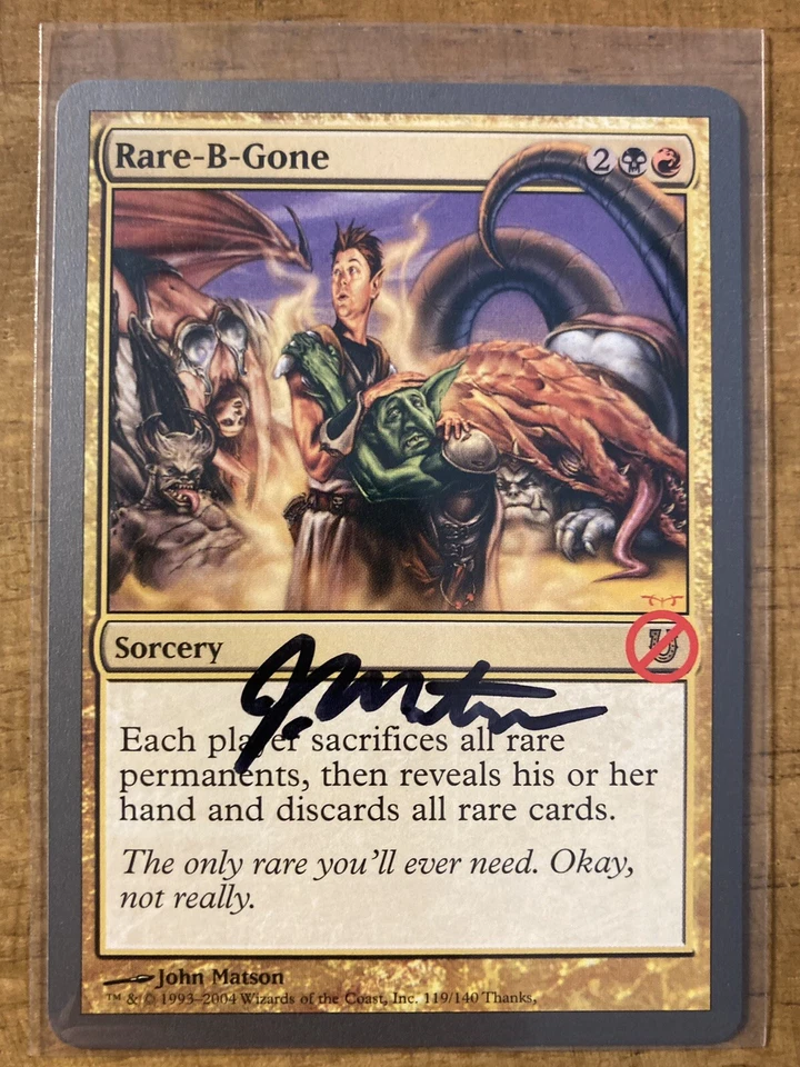 MTG✨Signed RARE-B-GONE ARTIST PROOF✨Unhinged MINT RARE 2004 John Matson ARTWORK - Image 2 of 3