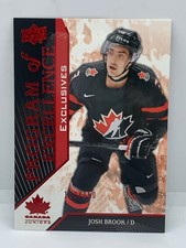 Upper Deck Team Canada 2019 Josh Brook Program Of Excellence Exclusive Habs 