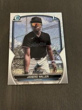2023 Bowman Chrome Prospects Shimmer Refractor Parallel #BCP-184 JANERO MILLER