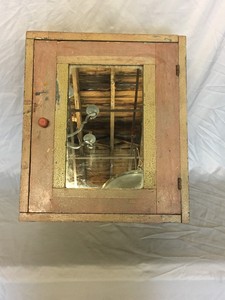 Antique Medicine Cabinet Wood Surface Mount Cupboard Old Vtg Country 400 18e Ebay