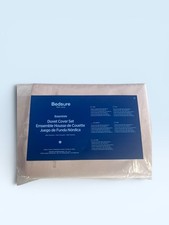 Bedsure Get Cozy Full Size Duvet Cover Set New Beige Stone Color 90  x90  