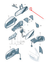 Retroviseur intérieur Audi 50