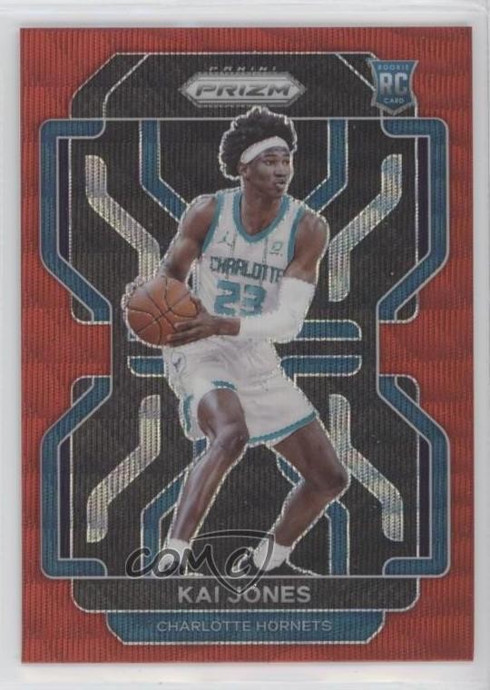 2021-22 Panini Prizm Ruby Wave Prizm Kai Jones #323 11a8