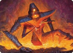 Molten Gatekeeper (5/54) Art Card - Modern Horizons 3 Art Series