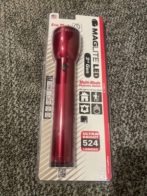 Maglite LED Flashlight Red 524 Lumen
