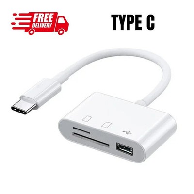 USB C SD Card Reader Micro SD to Type C OTG Adapter for SDHC SDXC
