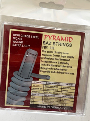 Pyramid Saz/Baglama Saiten Set 7-Saitig Extra Light Nickel wound PBS 018