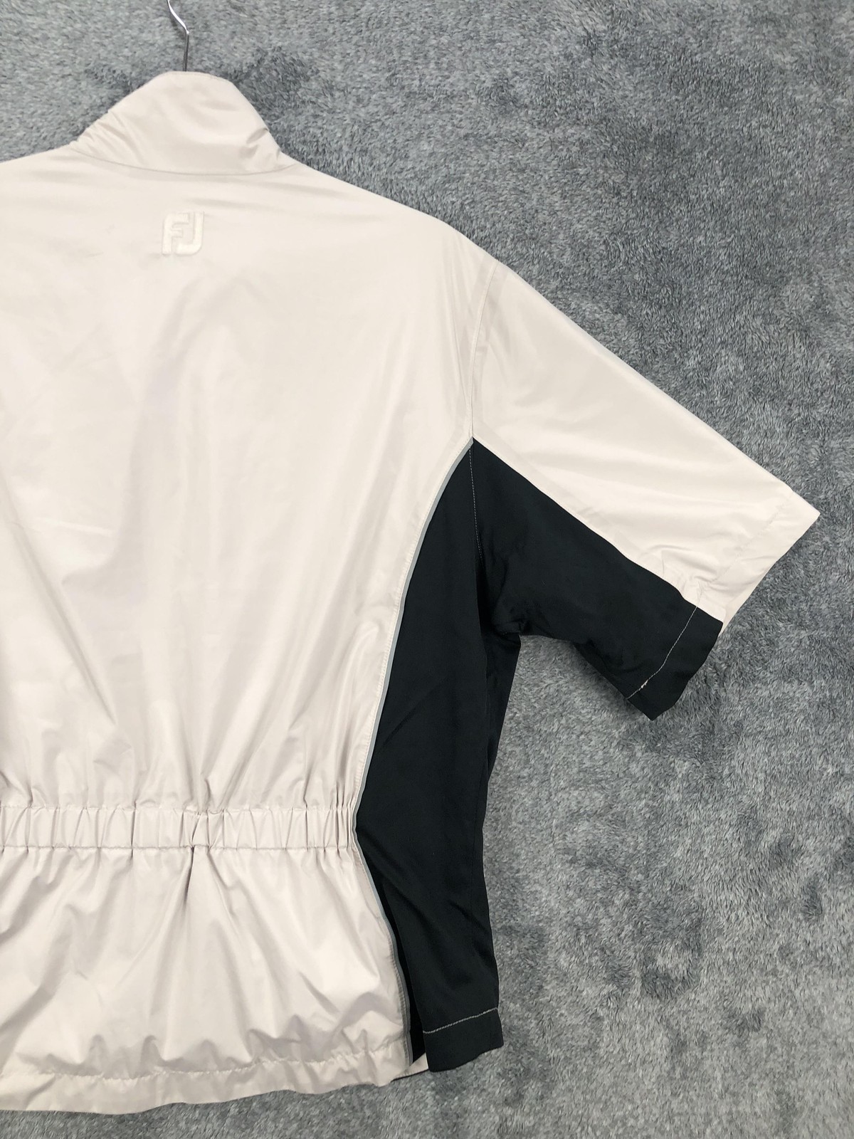 FootJoy DryJoys Jacket Womens Medium Waterproof Windshirt Golf Black White M