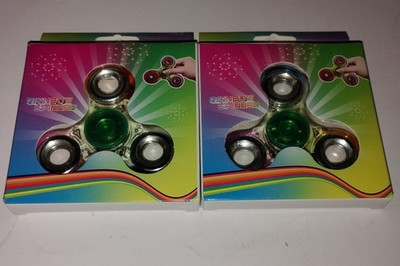 Rainbow Spinner Fidget Toy Lot Of 2 Stress And Anxiety Relief For Adults & Kids