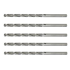 5 PCS 4MM HSS HIGH SPEED STEEL LONG DRILL BIT SET 4MM X 119MM METAL PLASTIC WOOD
