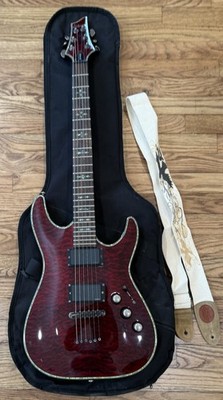 Schecter Diamond Series Hellraiser 6-String Red Solid Body w/ Gig Bag Strap
