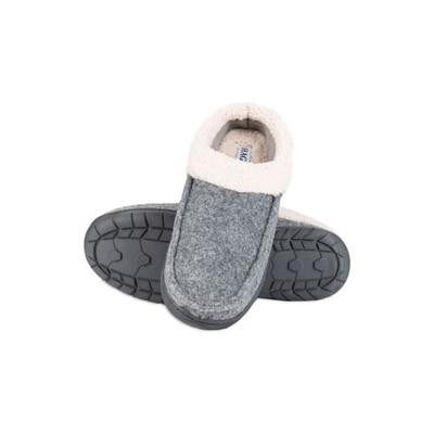 Мужские тапочки-сабо HAGGAR из вареной шерсти на флисовой подкладке серые средний размер 8-9 2190₽