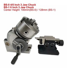 Universal Dividing Head BS-0 4 Inches 5 Inch CNC Rotary Axis 3 Jaw 100mm 125mm