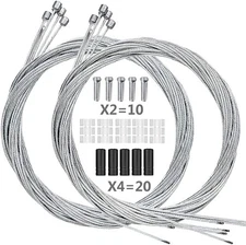 Hapleby 10PCS Premium Bike Shift Cable, Professional Bicycle Shift Wire Kit for 