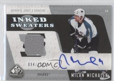 2006 SP Game Used Edition Inked Sweaters 94/100 Milan Michalek #IS-MM Auto 4kz