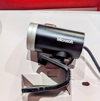 Microsoft LifeCam Cinema 720p HD Webcam (Model 1393) black - with Box & Manual