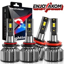 For Dodge Ram 2500 2009-2010 LED Headlight High&Low Beam Combo Kit Bulb 6500K