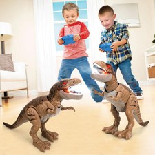 Remote Control Dinosaur Toys for Kids 3 4 5 6 7 Light Up Realistic Roaring...
