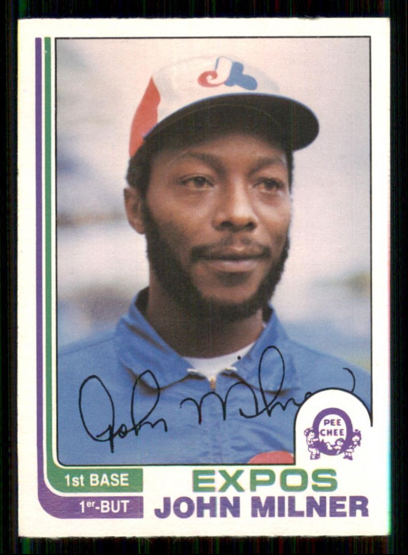 1982 O-Pee-Chee John Milner Montreal Expos #331