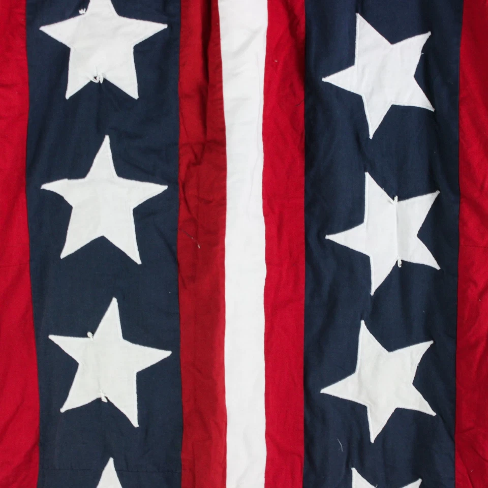 Manta acolchada sin marca roja/blanca/azul bandera americana tamaño queen Foto 4 de 4