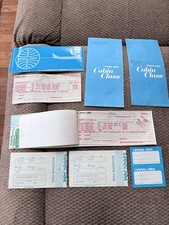 Vintage 1985 Pan Am Tickets, Boarding Passes, and Baggage Checks