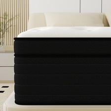 10/12/14 Inch Twin Full Queen King Mattress Hybrid Spring Memory Foam Bed in box
