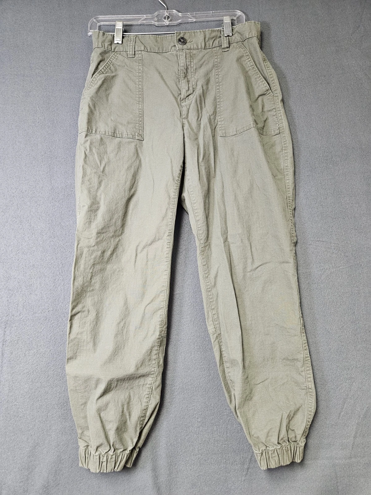 Eddie Bauer Women's Olive Green Ankle Length Joggers Pull On In Size 6