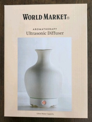 Aromatherapy Ultrasonic Essential Oil Diffuser Ceramic 120ml New Unopened Box 