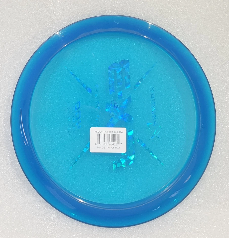 Prodigy Discs FX-3 400 Plastic Fairway Driver Blue W/Blue Shatter Stamp 175G NEW - Image 2 of 3