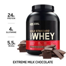 Optimum Nutrition Gold Standard 100% Whey Protein Powder Ext. Milk Chocolate 5lb 13.20 per gallon