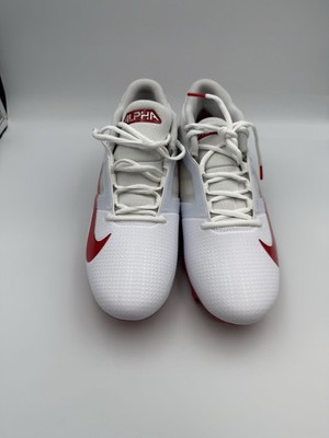 Nike Alpha Menace 4 Pro Football Cleats Men Size 8.5 White  display picture 3
