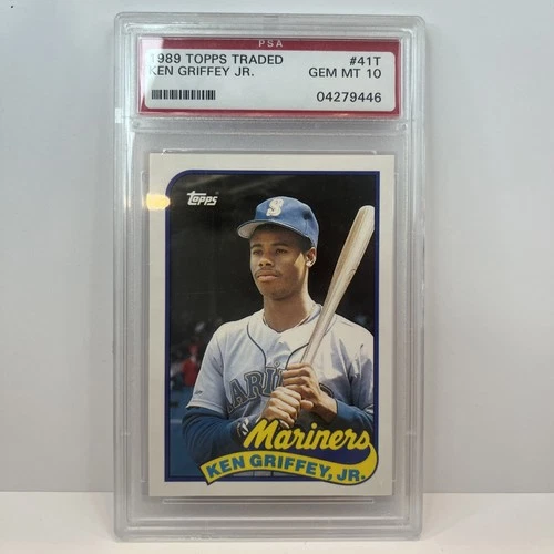 1989 KEN GRIFFEY JR TOPPS TRADED ROOKIE PSA 10!!🔥🔥