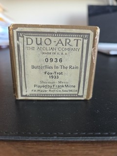 Duo Art Recut: Butterflies In The Rain Pb Milne