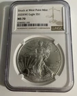2020-W American Silver Eagle 1oz S$1 NGC MS70 Stuck At West Point