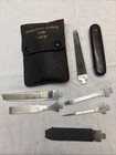 Vintage Knife 1916 German Multi Tool Kit in Leather Case. Edward Zinn German Co.