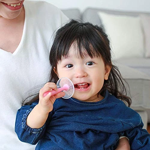 Cepillo de dientes Pigeon Baby lección etapa 4 (rosa) paquete de 2, edad 1 año 6 meses en adelante Foto 4 de 4