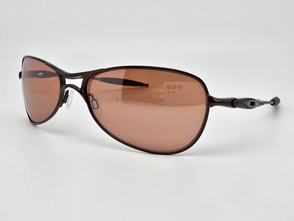 Oakley 05-978 Crosshair S VR28 Black Iridium Lens Brown Frame Aviator Sunglasses - Image 3 of 4
